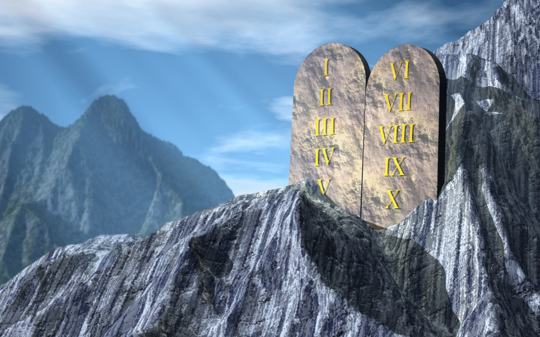 This image of stone tablets etched with Roman numerals I through X symbolizes the "10 Commandments of Business Budgeting" — a powerful framework for small business owners to build smarter budgets, make strategic financial decisions, and reclaim control of their money story. Just like the original commandments, these principles offer timeless guidance for long-term success.